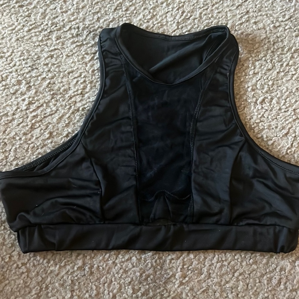 Black crop top